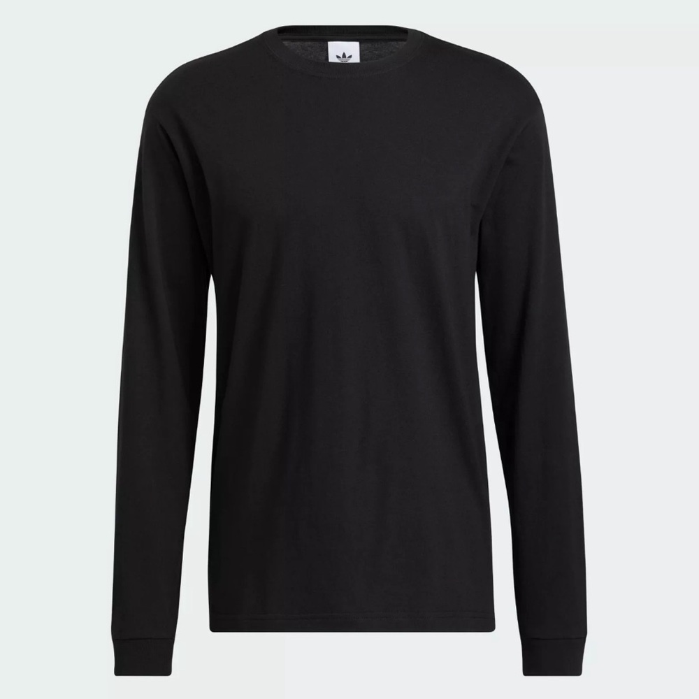 3 pack adidas men Originals Blank Black Long Sleeve Tee Mens Sizes msrp $105
